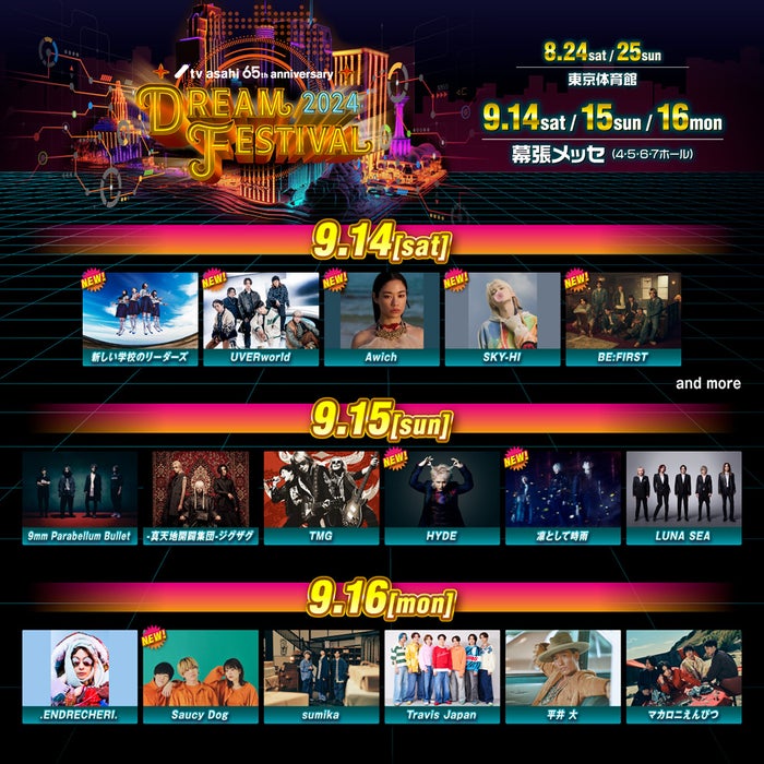 HYDE・SKY-HI・BE:FIRSTら、テレ朝「ドリフェス」第3弾アーティスト発表