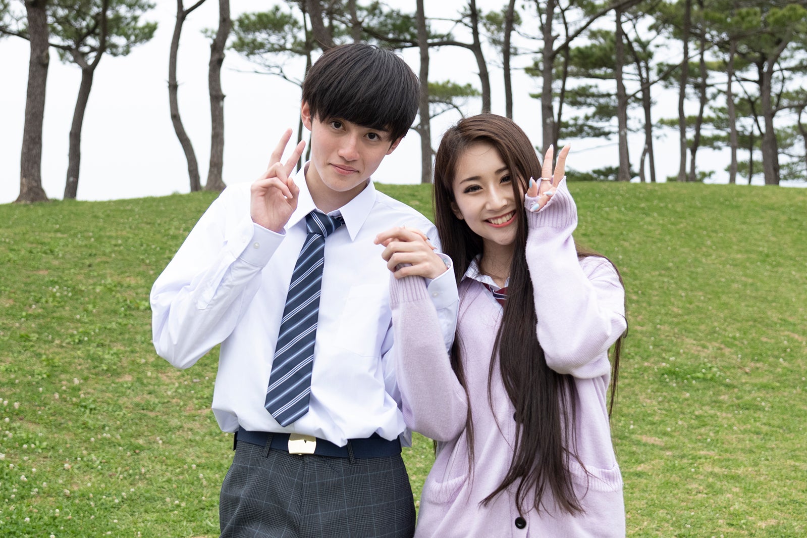 りおん、マリサ「今日、好きになりました。-春桜編-」（C）AbemaTV, Inc.