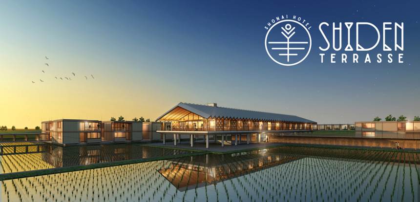 田園風景に浮かぶホテルが山形に開業、四季折々の自然と調和したデザイン