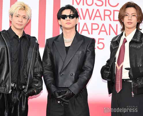 Number_i、ブラックコーデで圧巻オーラ レカペ登場に歓声飛び交う【MUSIC AWARDS JAPAN】