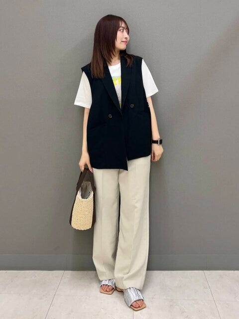 白T コーデ 白Tコーデ4