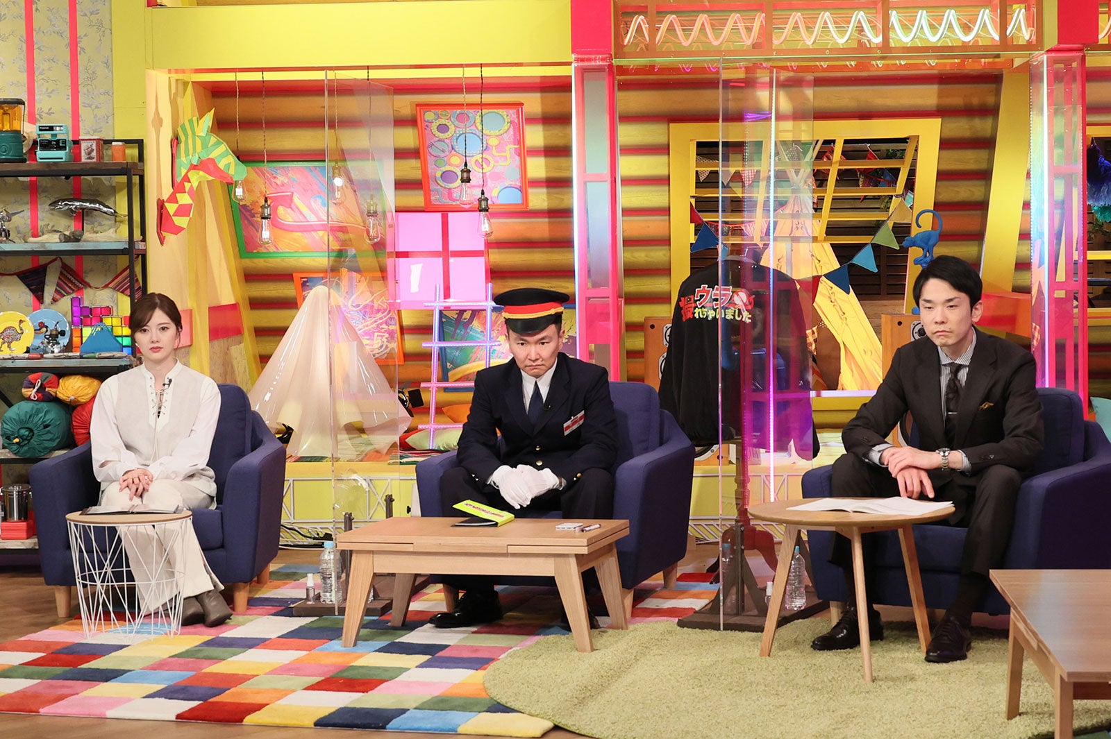 白石麻衣、かまいたち （C）テレビ朝日