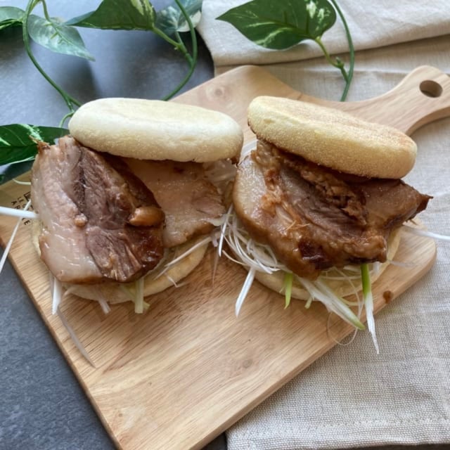 業務スーパーの柔らか煮豚を使った角煮まん風アレンジ