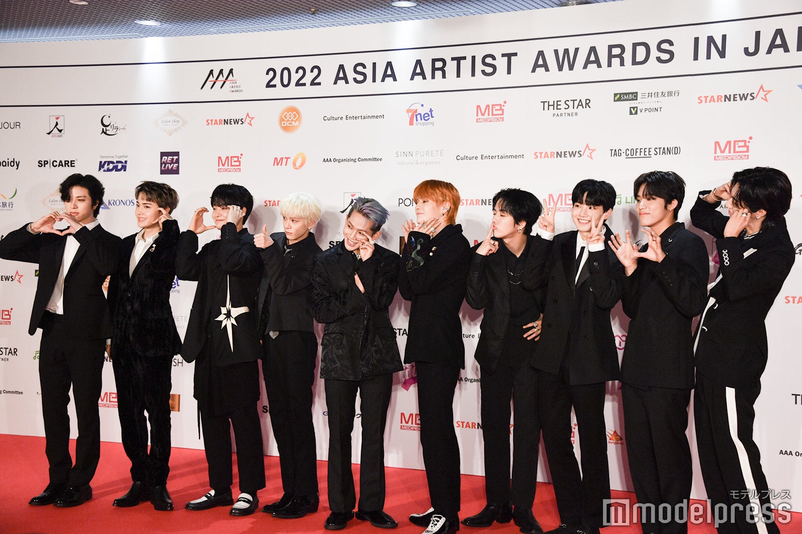 TREASURE／ソ・ジョンファン、ドヨン、ジフン、アサヒ、チェ・ヒョンソク、ヨシ、ユン・ジェヒョク、ジュンギュ、パク・ジョンウ、ハルト （C）モデルプレス