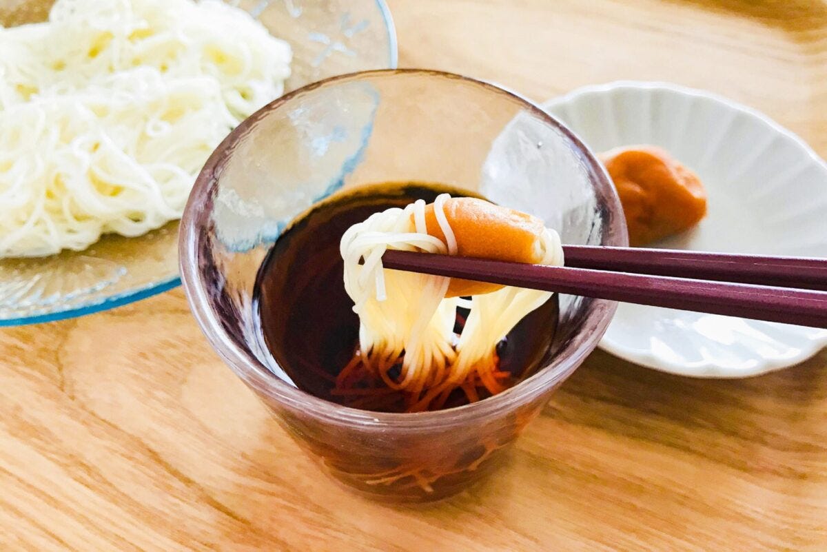 梅干しそうめん
