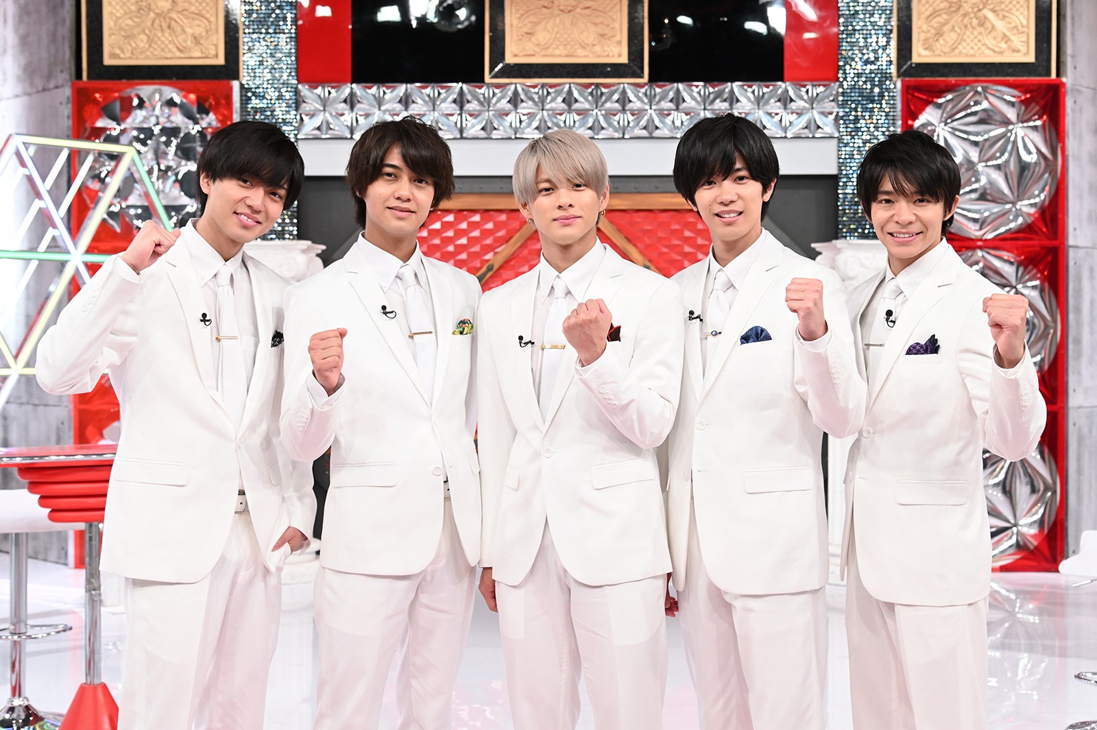 （左から）永瀬廉、高橋海人、平野紫耀、神宮寺勇太、岸優太「King ＆ Princeる。」（C）日本テレビ