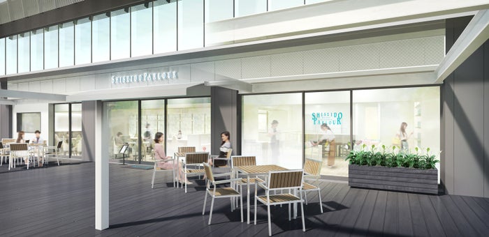 外観イメージパース／画像提供：資生堂パーラー