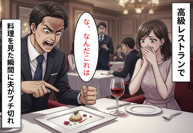 結婚記念日に…夫「なんだこれ…」高級レストランで出された”料理”を見て夫が激怒したワケ