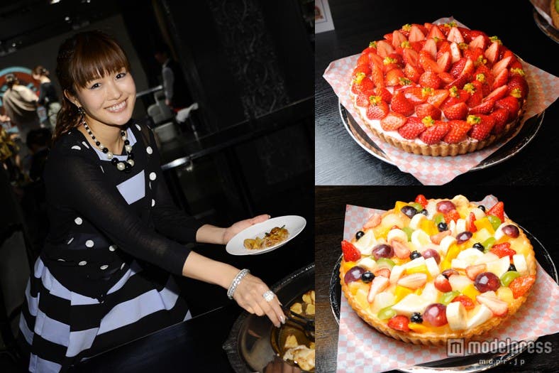 綺羅びやかなフルーツタルト/モデル:宮内かれん