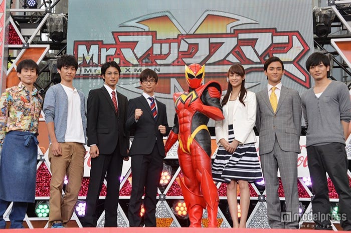 (左から)なだぎ武、青木玄徳、丸山敦史、千葉雄大、山本美月、永瀬匡、久保田悠来