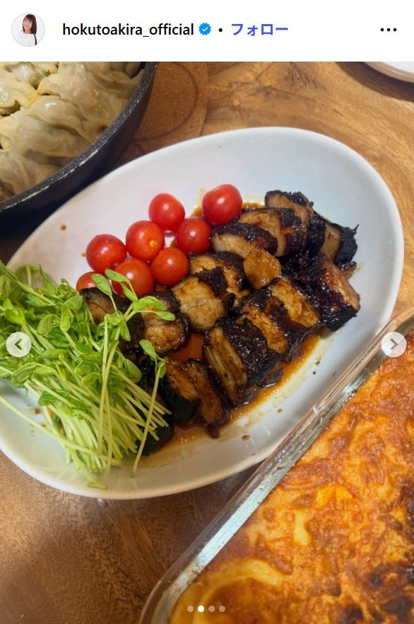 北斗晶Instagramより