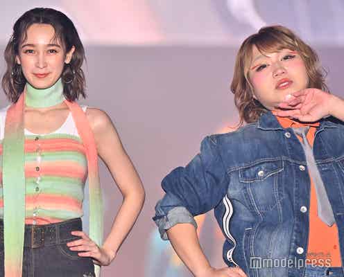 りんごちゃん、藤井サチとランウェイ登場 個性派メイクでダンス【TGC 和歌山 2024】