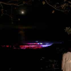 チームラボ《海が立ち上がる時花が咲く - 五浦の海》(C)チームラボ