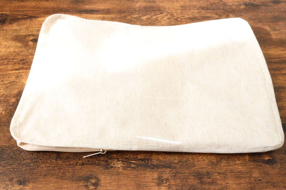 麻入り収納ボックス（フタ付）　パッケージ