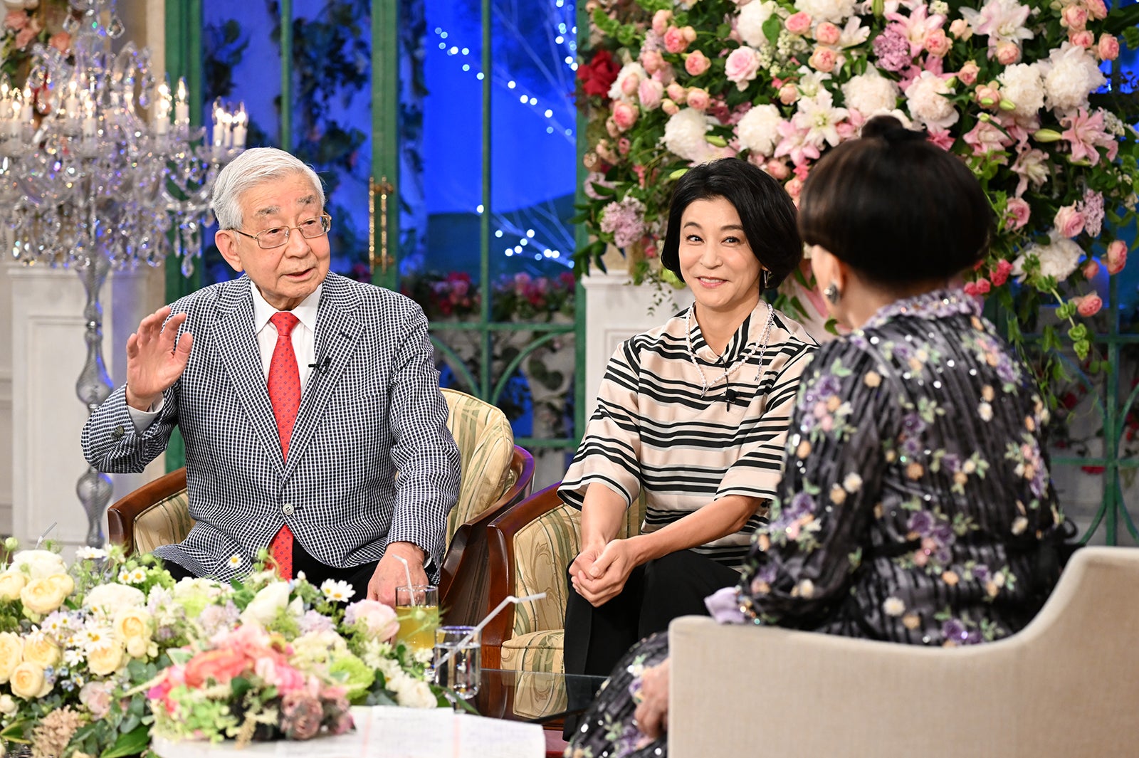 高嶋弘之さん、高嶋ちさ子、黒柳徹子（C）テレビ朝日