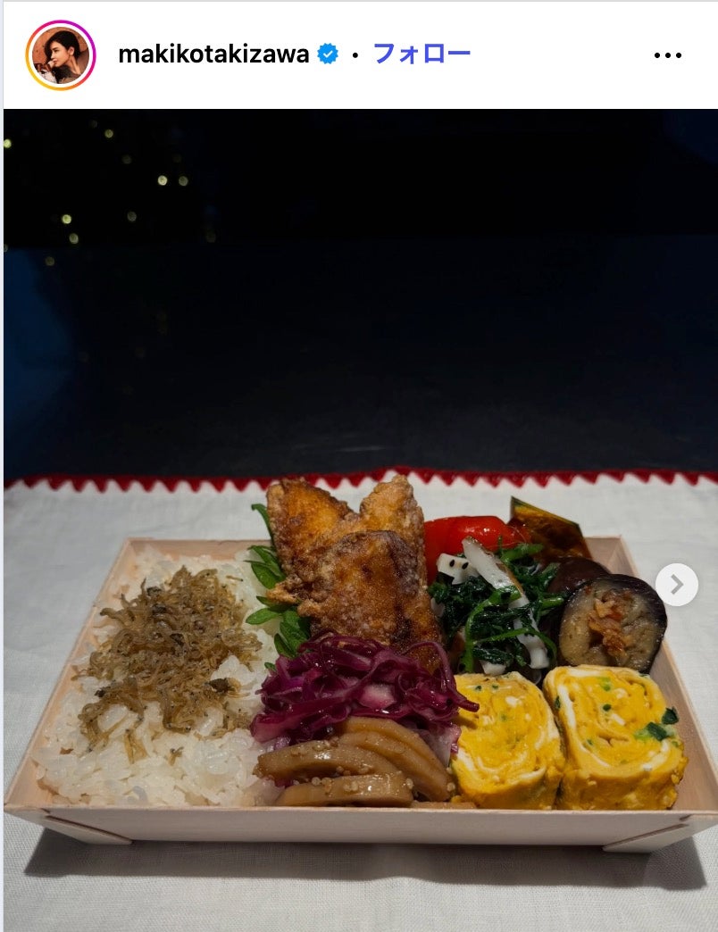 滝沢眞規子Instagramより
