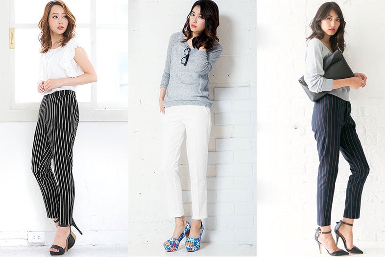 いい女度満点！「キレイめパンツ」ですらり美脚に