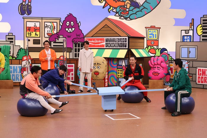 山内健司、博多大吉、斉藤慎二、間宮祥太朗、大悟、ノブ (C)カンテレ