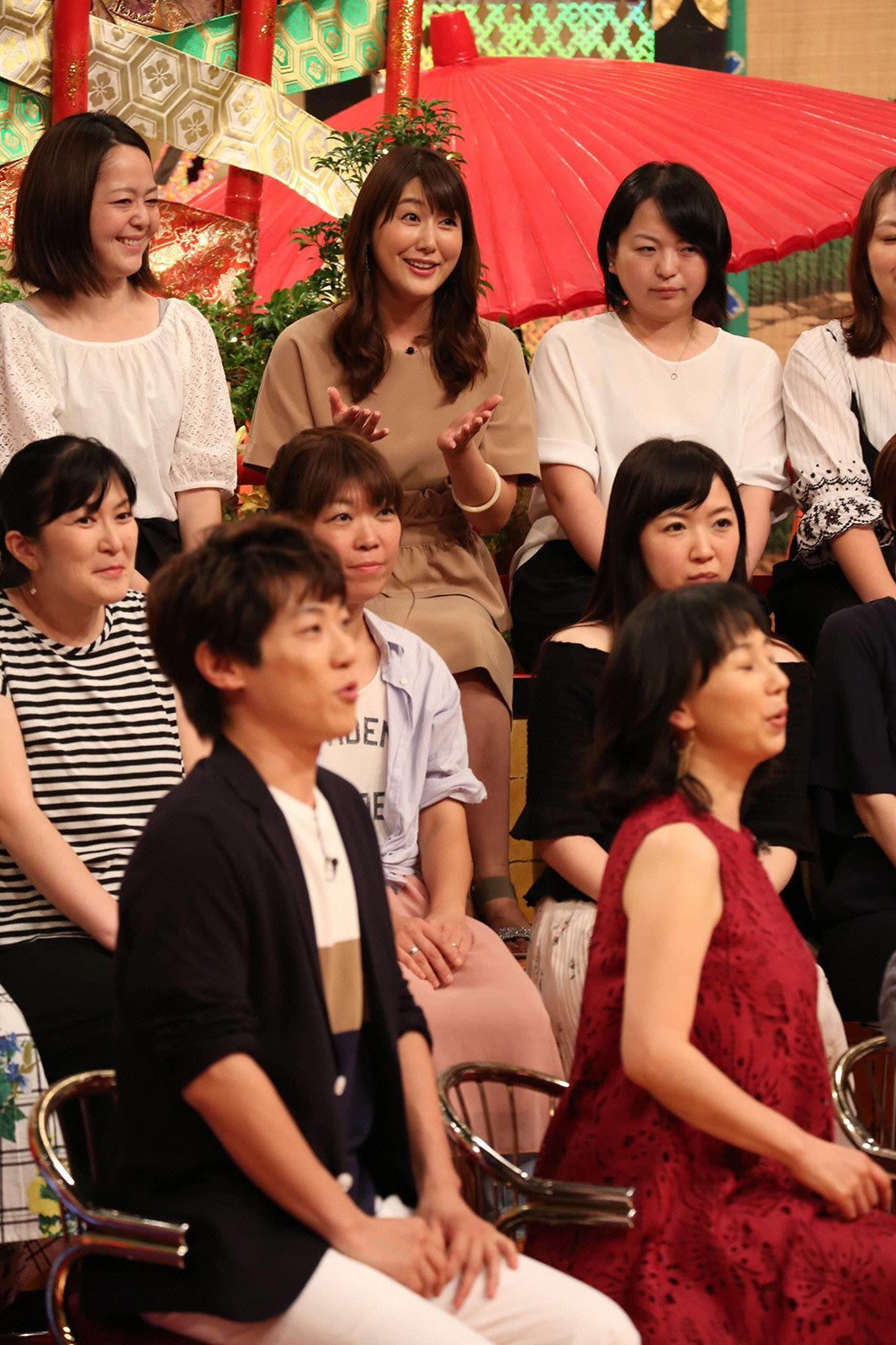 観覧に訪れた安めぐみ（C）フジテレビ