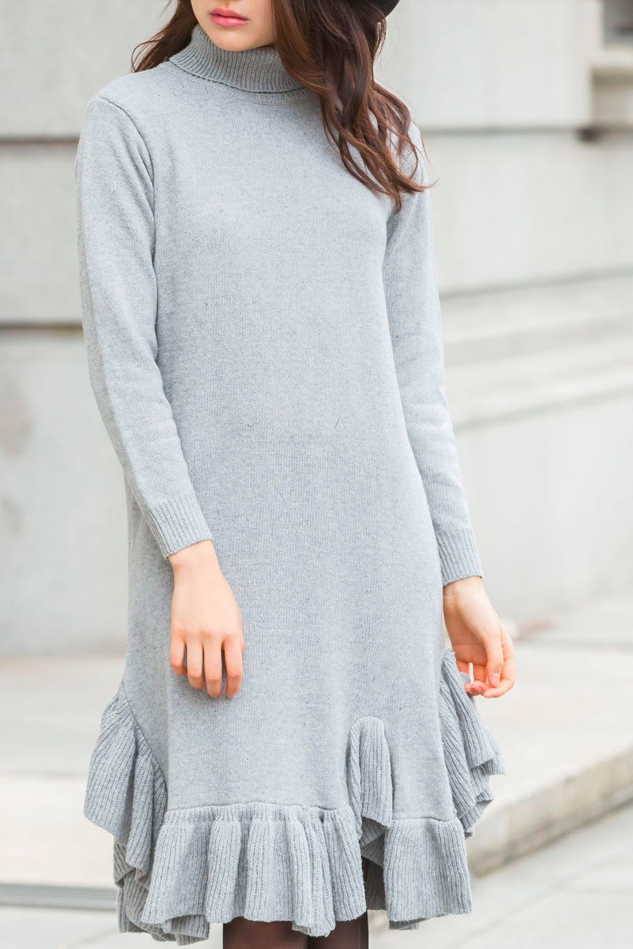 ニットラッフルワンピ「garden by Valmuer」9,450円／画像提供：garden by Valmuer