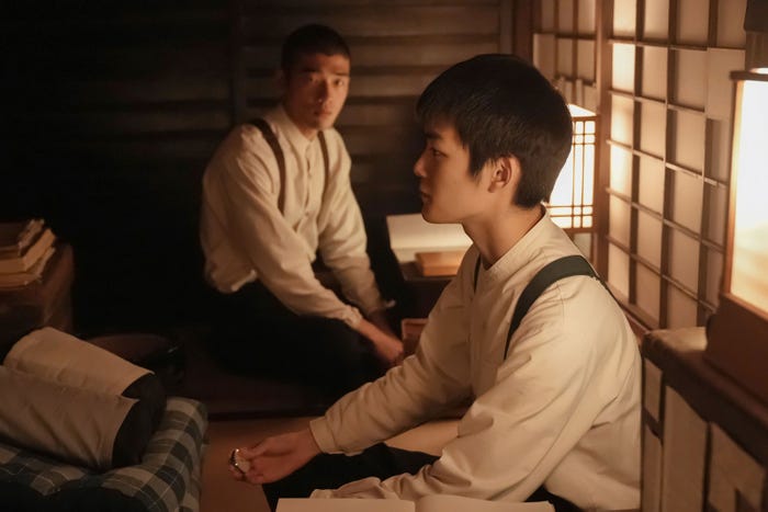 日高由起刀、杉田雷麟「ばけばけ」第100話(C)NHK