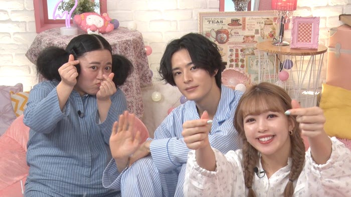 江上敬子、塩野瑛久、藤田ニコル(提供写真)