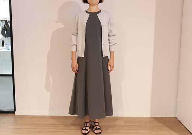 PLST　カーディガン　夏　ワンピースコーデ