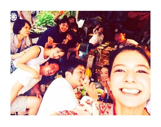 BBQの様子/スザンヌ公式ブログ(Ameba)より