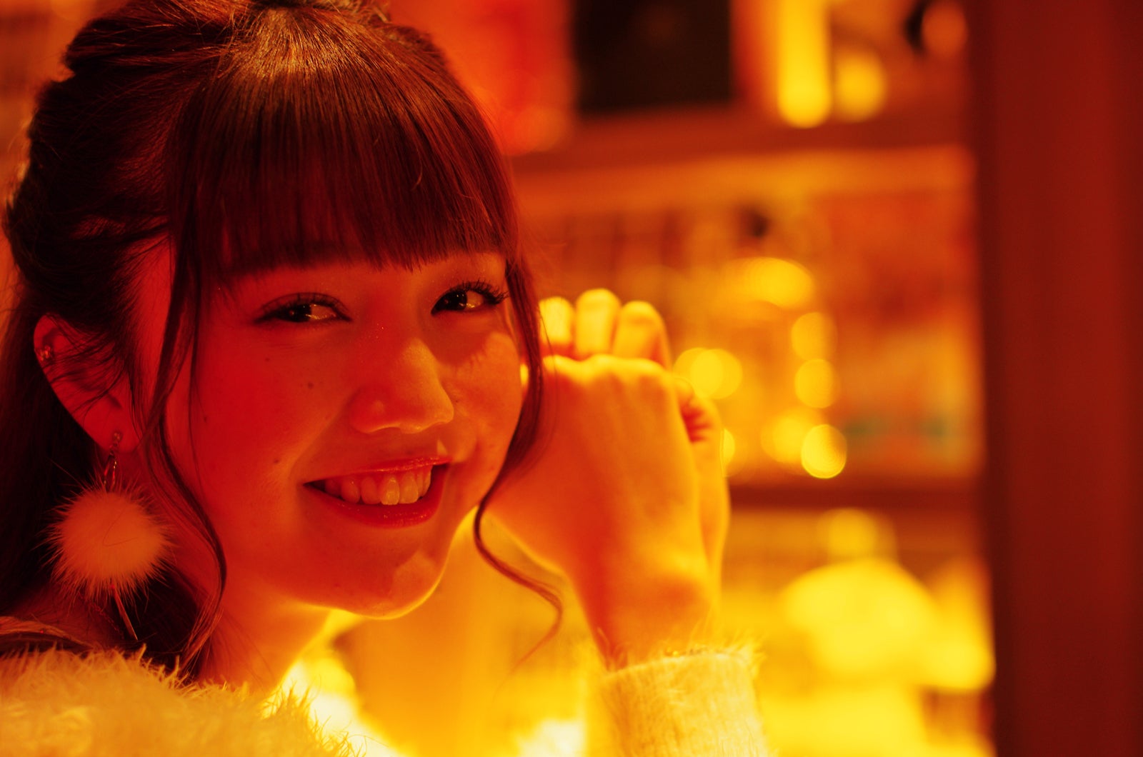 「non-no」松川菜々花、ほろ酔い姿が可愛い　初めてのお酒はファンの前で