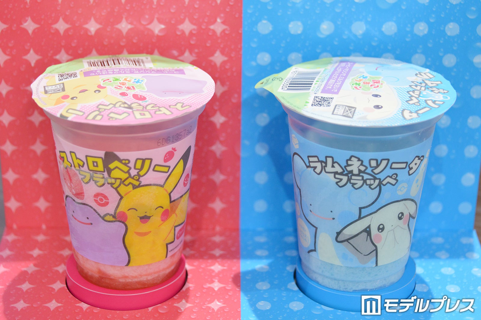 ストロベリーフラッペ、ラムネソーダフラッペ（C）モデルプレス