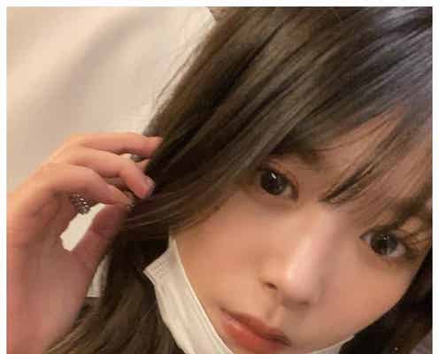 馬場ふみか、久々の前髪に反響「雰囲気変わって可愛い」「どっちも好き」