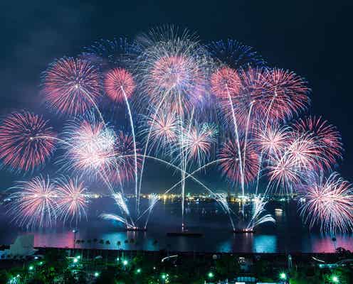 「名港水上芸術花火2022」5月に開催、夜空と水上を彩る花火×音楽が融合