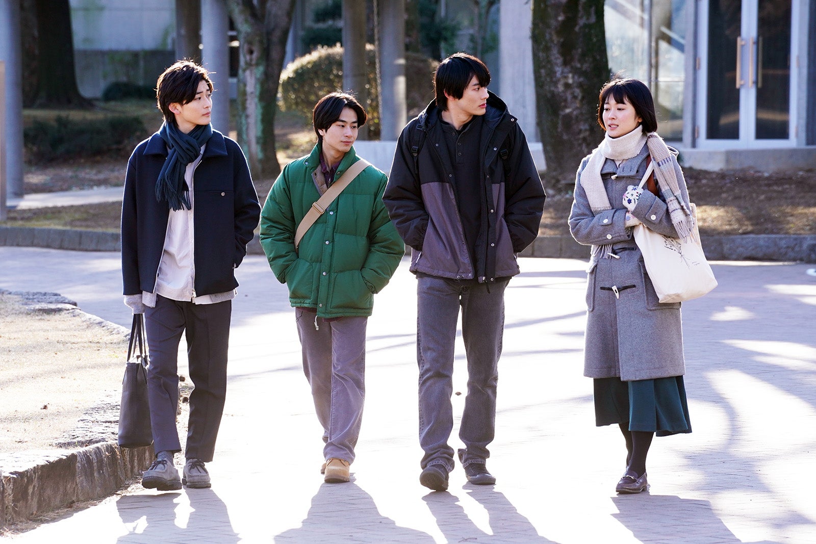 高橋文哉、前田旺志郎、前田拳太郎、河村花／「女神の教室」第7話（C）フジテレビ