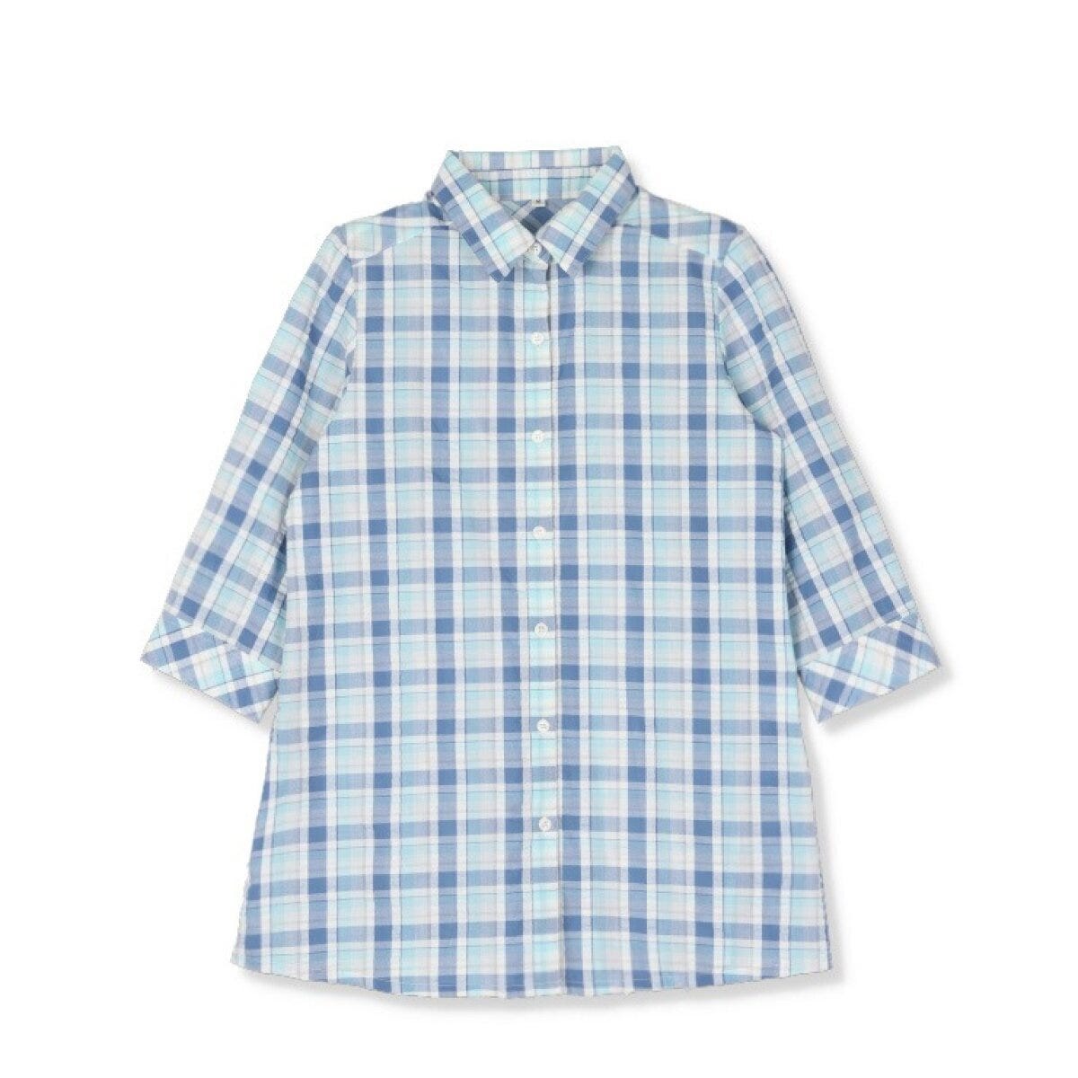 2026しまむら春夏ブルーチュニックブラウス