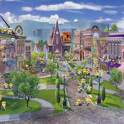 初公開となる「ミニオン・パーク」全景イメージ/画像提供:ユニバーサル・スタジオ・ジャパン