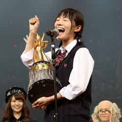 AKB48「第4回じゃんけん大会」で優勝した松井珠理奈／（C）AKS