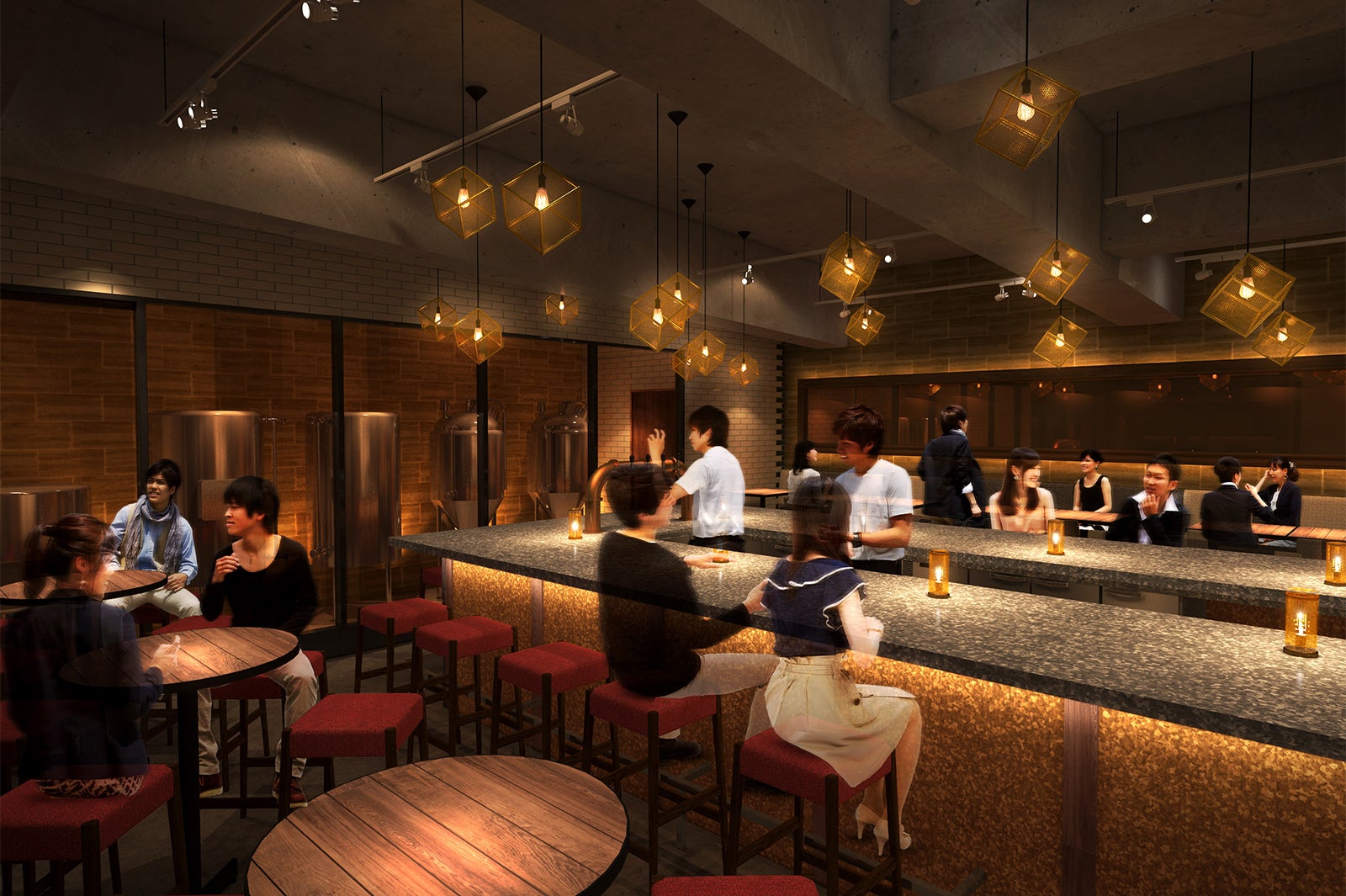 店内パース／画像提供：ブロードエッジ・ファクトリー