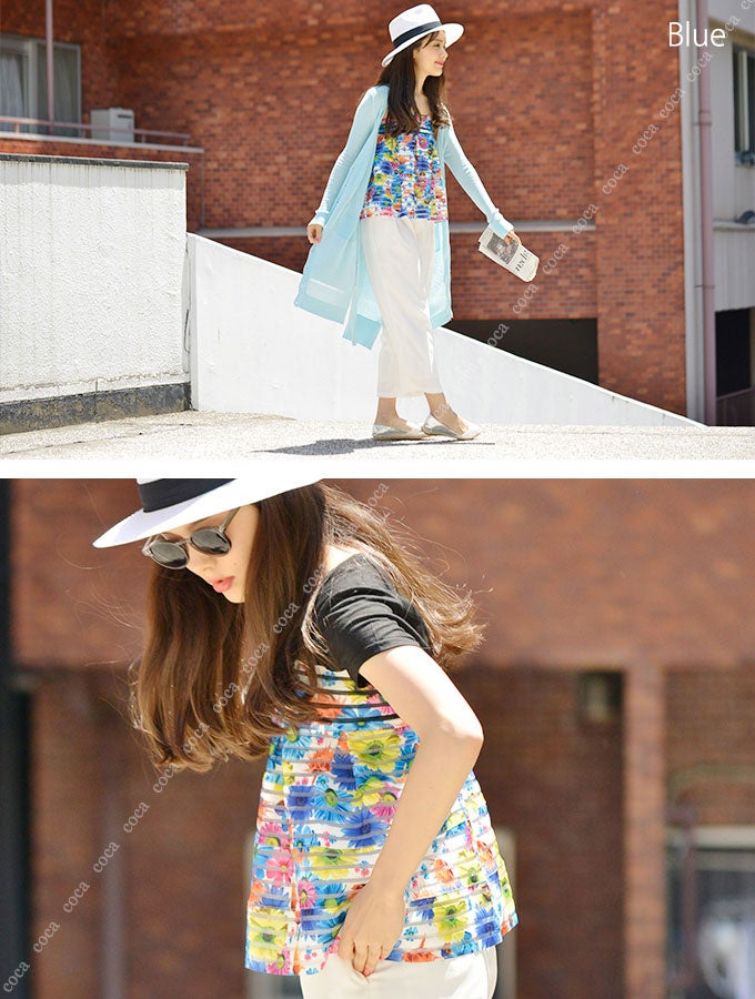 ベアトップでも使えるボタニカルミニスカート「coca」1,690円（税込）