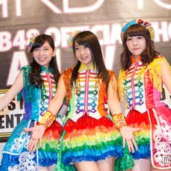 台湾を訪問したSKE48(左から:大矢真那、木崎ゆりあ、石田安奈)/(C)AKS