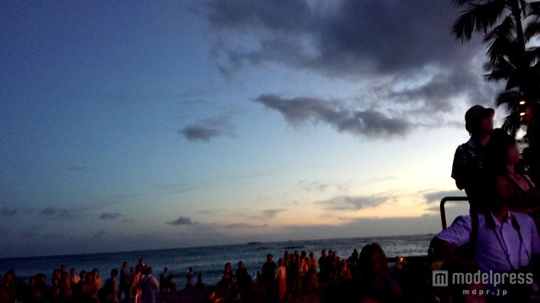 「ハワイアン・メイ！コレクション 2013」会場近くのビーチ