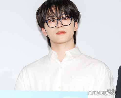 JO1木全翔也、黒縁メガネ&重め前髪で雰囲気ガラリ 挨拶で会場笑わす「木全翔也を演じている工藤真司です」【トラペジウム】