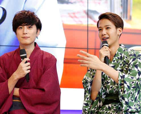 間宮祥太朗&葉山奨之、浴衣姿で200人魅了 窪田正孝から“べた褒め”