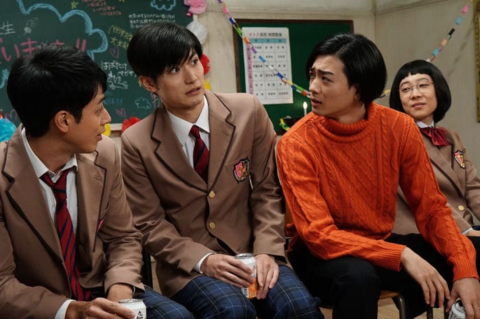 夕輝壽太、三浦春馬、竜星涼/「オトナ高校」第7話より(C)テレビ朝日
