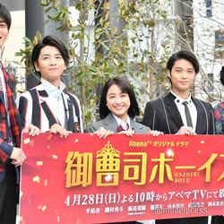 左から：山本涼介、飯島寛騎、平祐奈、磯村勇斗、稲葉友 （C）モデルプレス
