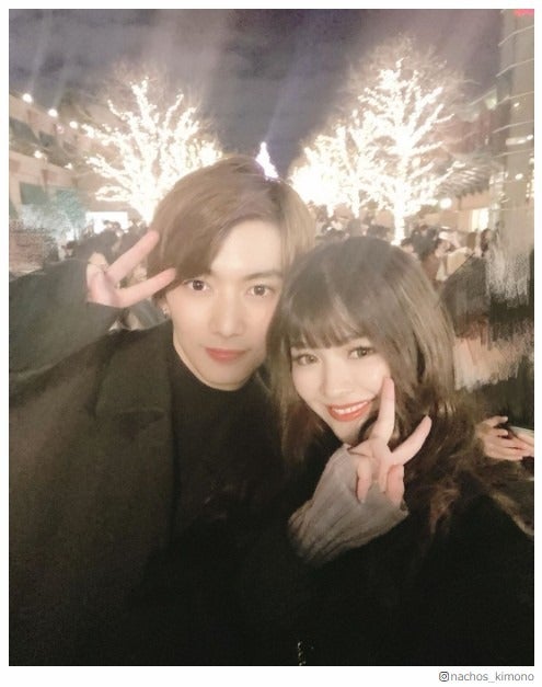 なちょす＆那須泰斗、イブにイルミデート 大人っぽ2ショットに「雰囲気変わった」と反響