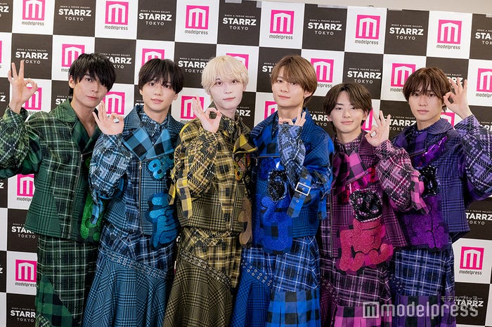 8iper/(左から)岡田隆之介、金子蒼央、橘未來唯、吉川巧巳、佐藤虎之助、田中楓馬(C)モデルプレス