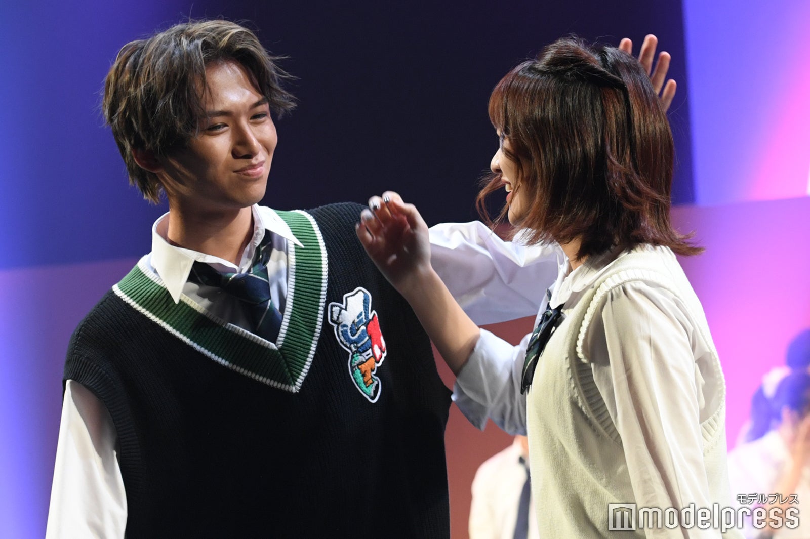 中里真哉斗、上ノ堀結愛 （C）モデルプレス