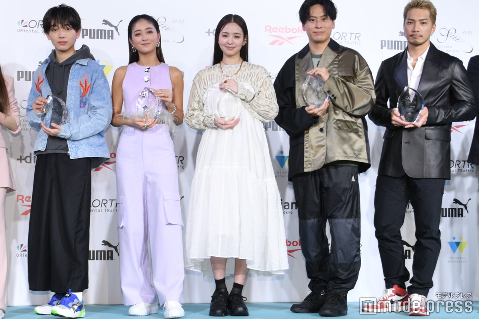 （左から）宮世琉弥、池田美優、横田真悠、山下健二郎、SWAY（C）モデルプレス