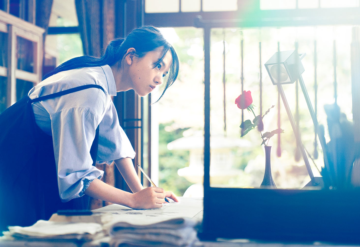 清原果耶（C）砥上裕將／講談社（C）2022映画「線は、僕を描く」製作委員会