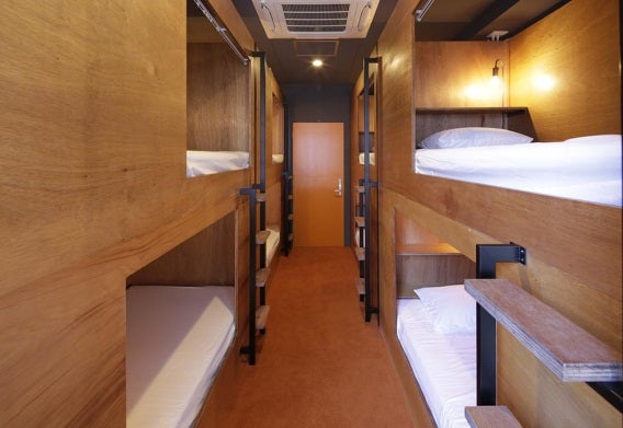 ドミトリータイプの客室／画像提供：東急電鉄